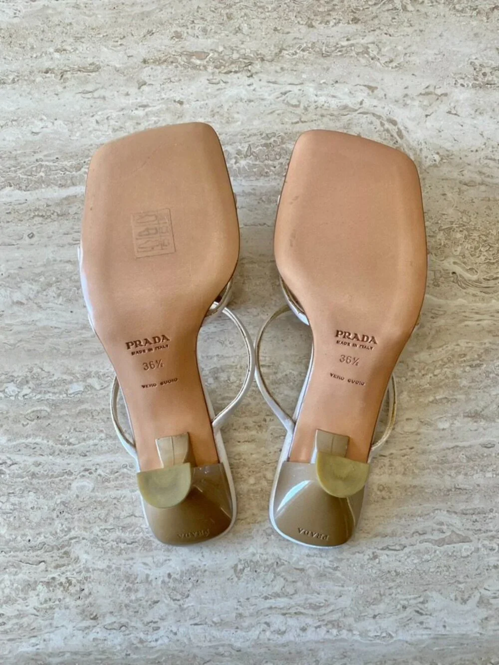 Vintage Prada Paillette Mule Sandal Heels - Picture 11 of 11